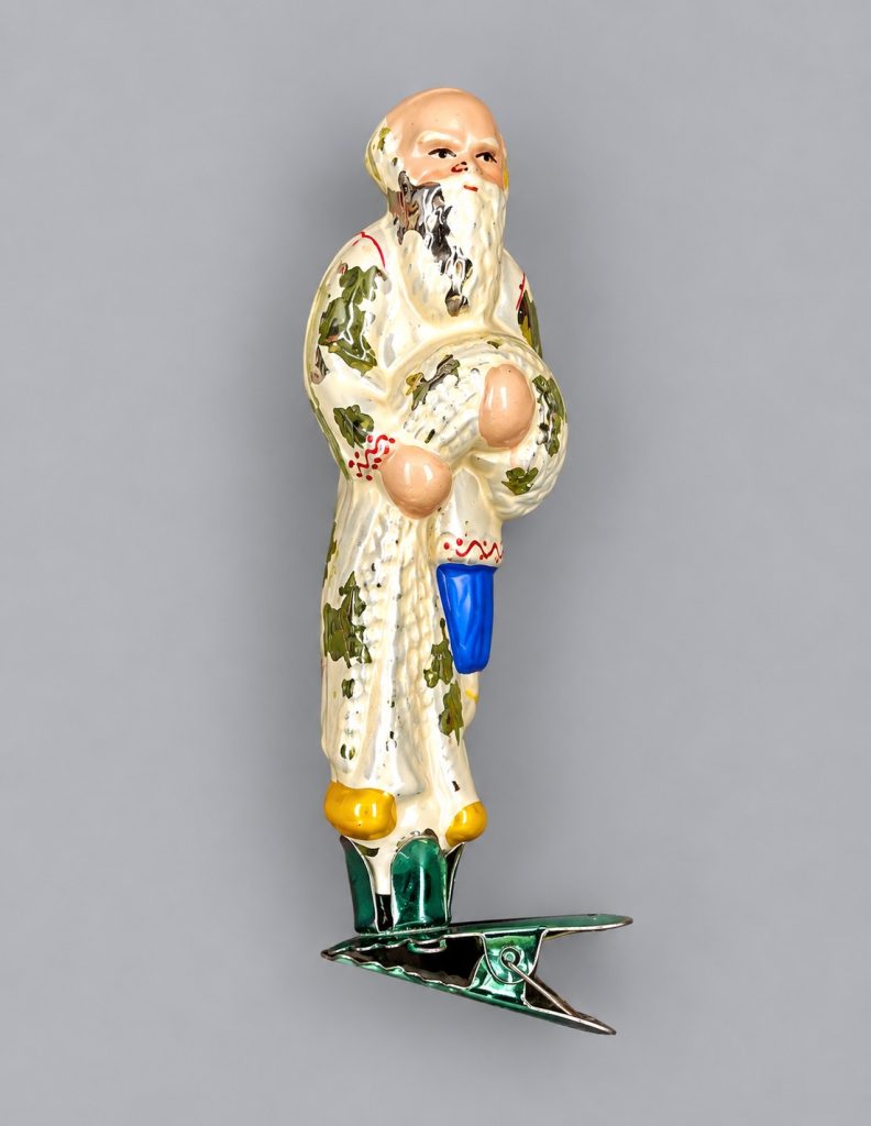 Ёлочная игрушка «Старик с неводом» на прищепке